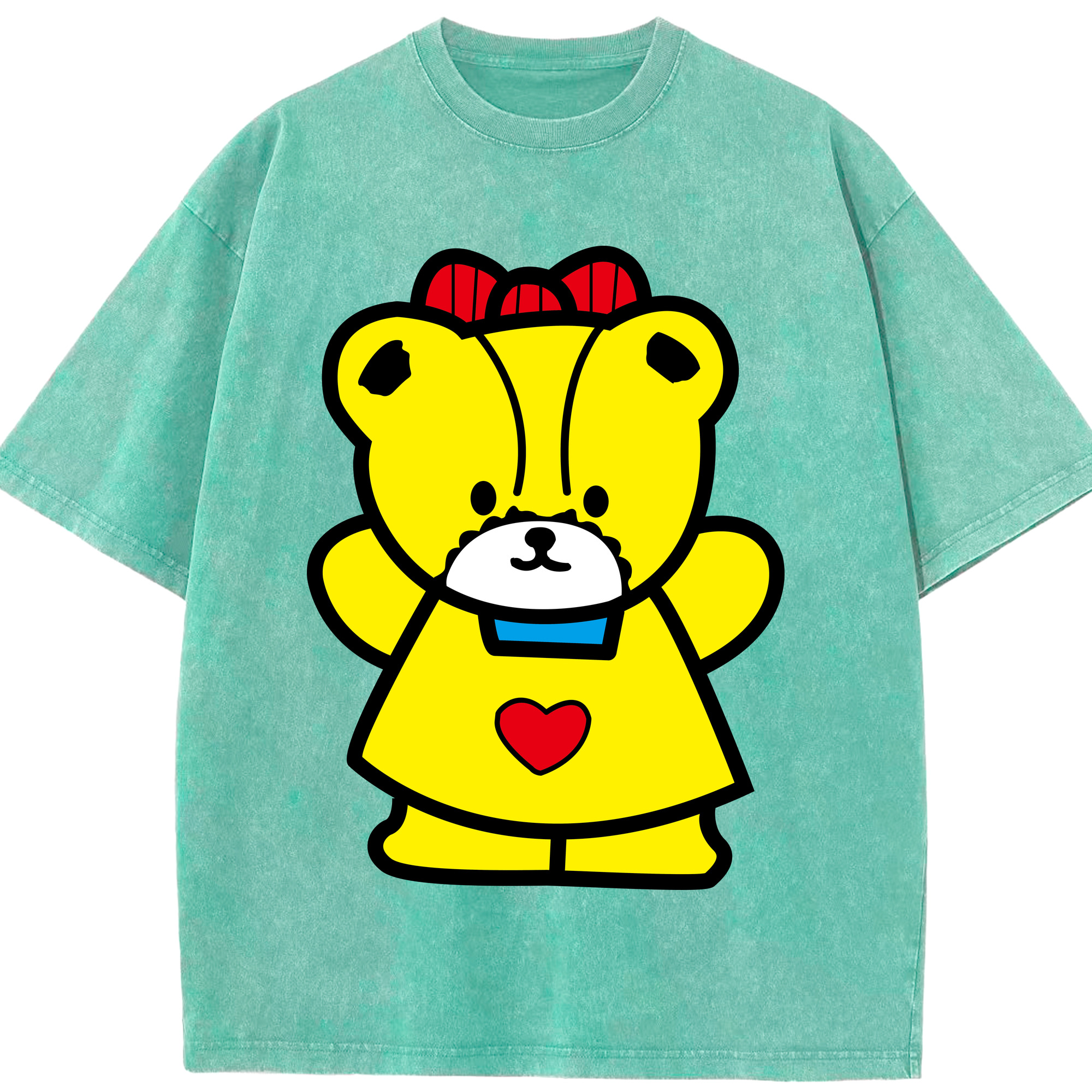 （画像用） Hello Kitty ハローキティ 綿100% ヴィンテージ風 半袖Tシャツ（フロントプリント）